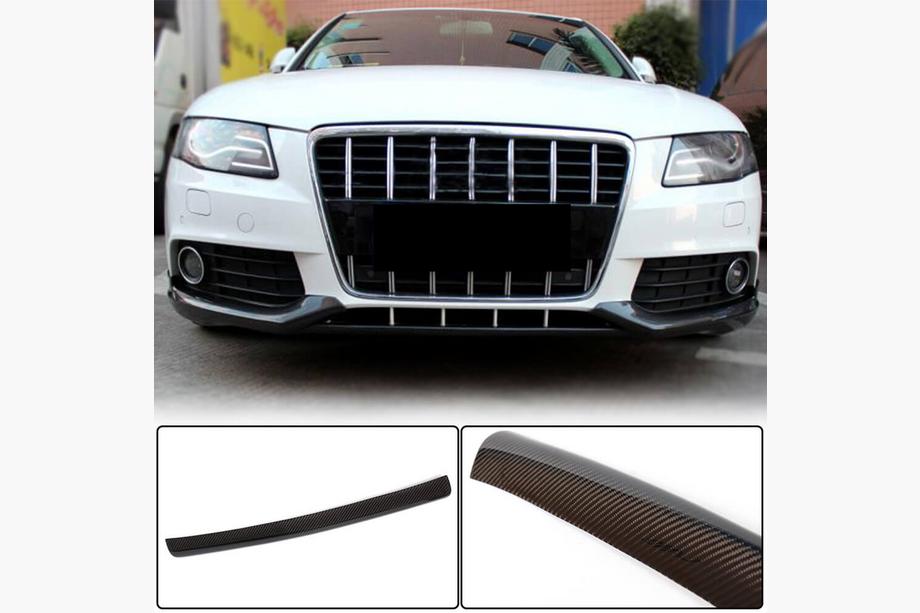 Audi A4 B8 2007–2015 Středový nástavec předního nárazníku (pro Base 2007-2011, karbon) Image