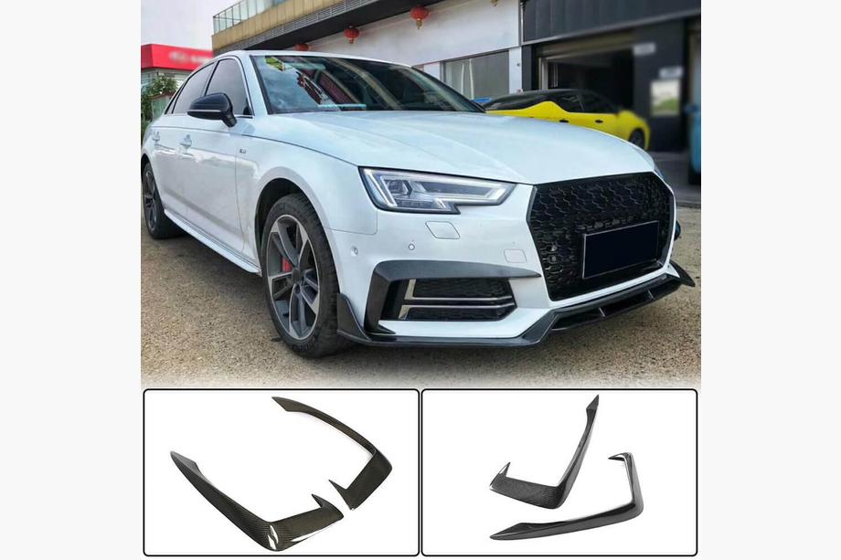 Audi A4 B9 2015–2024 Rámečky mlhových světel V2 (pro S-Line Sedan 2015-2019, karbon) Image