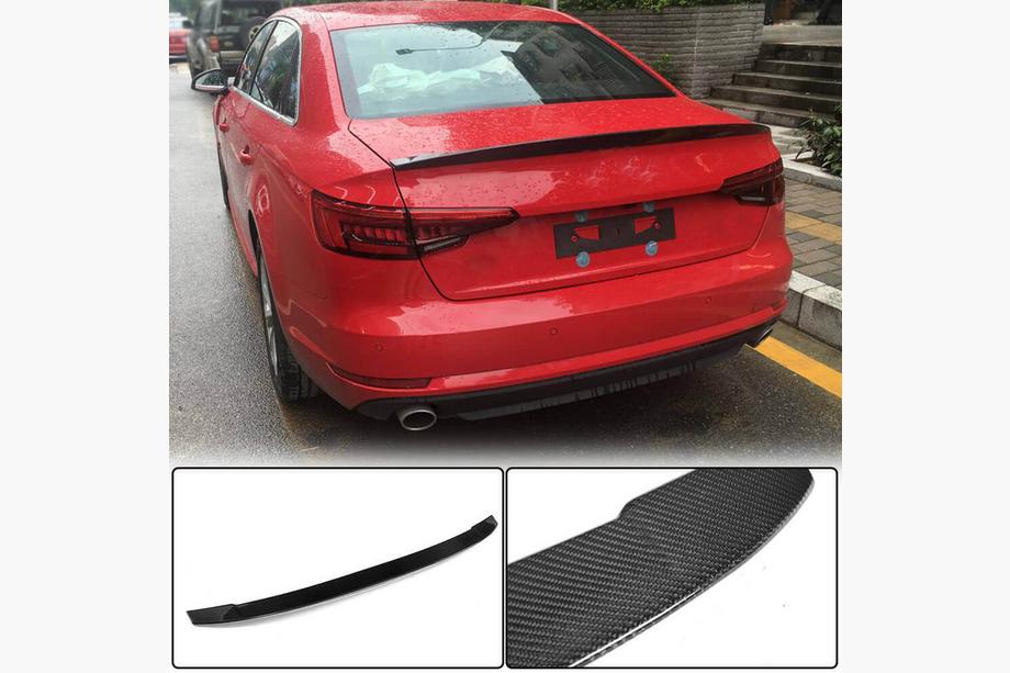 Audi A4 B9 2015–2024 Spoiler V5 (pro Sedan, karbon) Fotografie 2