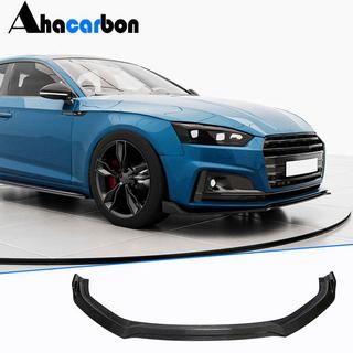 Přední nárazníkový lip spoiler V2 (pro S-Line 2016-2020, karbon) Audi A5 2016–2025 fotografie 1