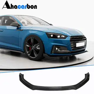 Přední nárazníkový lip spoiler V2 (pro S-Line 2016-2020, karbon) fotografie 1