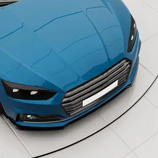 Přední nárazníkový lip spoiler V2 (pro S-Line 2016-2020, karbon) fotografie 2