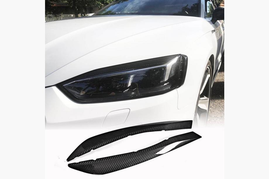 Audi A5 2016–2025 Mračítka na světlomety (karbon) Image