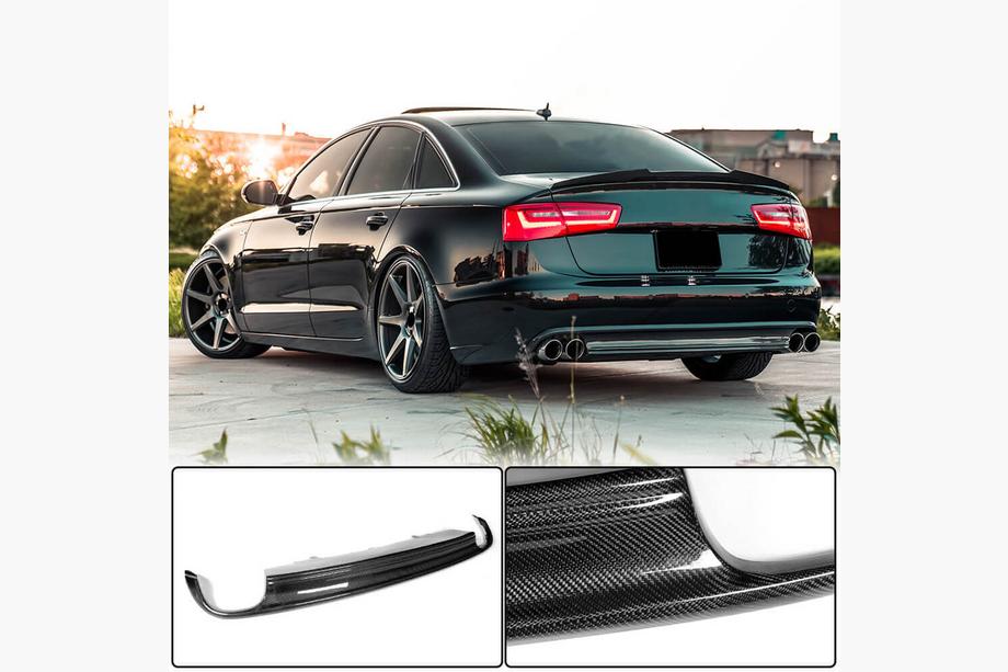 Audi A6 C7 2011–2017 Karbonový difuzor zadního nárazníku (pro Base 2011-2014) Image