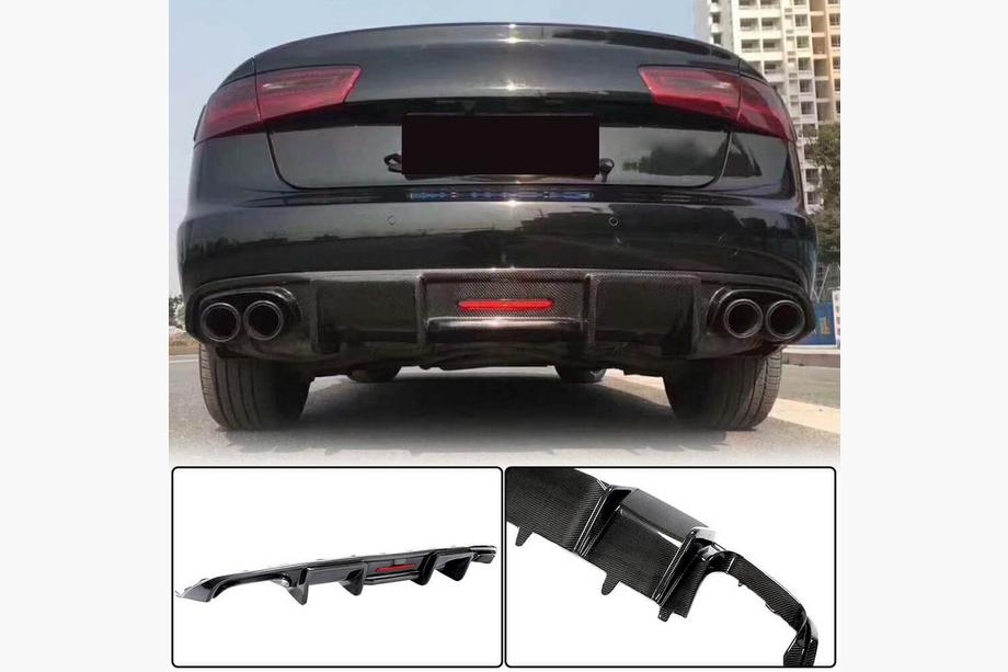 Audi A6 C7 2011–2017 Karbonový difuzor zadního nárazníku (pro Base 2014-2018) Image