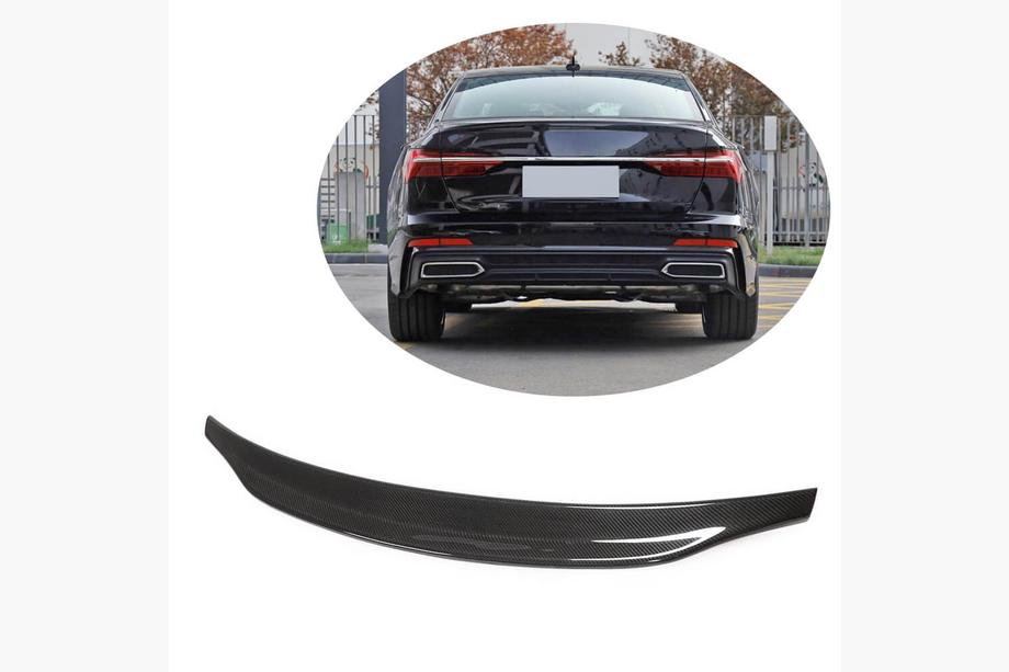 Audi A6 C8 2018–2025 Spoiler V4 (pro sedan, karbon) Fotografie 1
