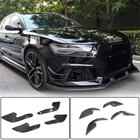 Audi A6 C7 2011–2017 Přední lipy na nárazník (pro RS6, 4 ks, karbon) fotografie 1