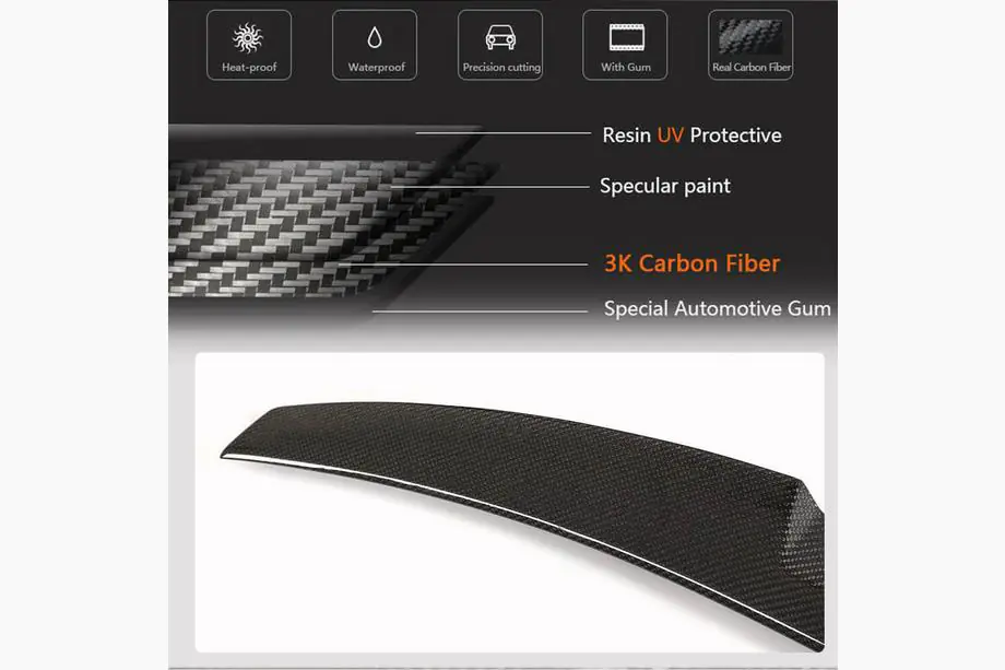 Audi A6 C8 2018–2025 Spoiler V2 (pro sedan, karbon) Fotografie 5