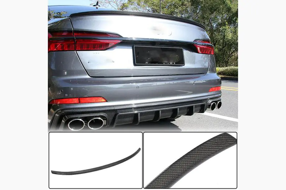 Audi A6 C8 2018–2025 Spoiler V3 (pro sedan, carbon) Image
