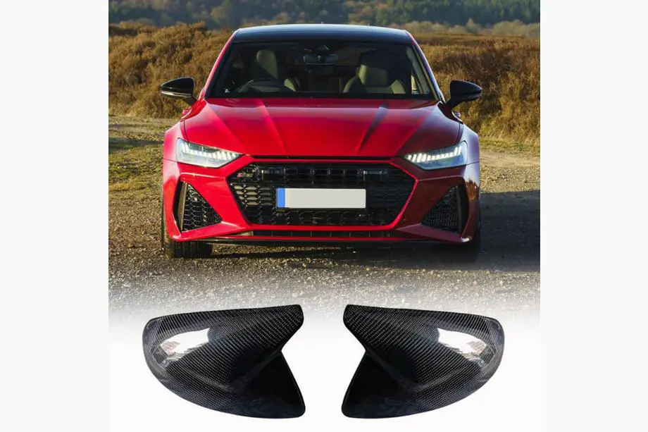 Audi A6 C8 2018–2025 Kryty zrcátek V2 (karbon) Image
