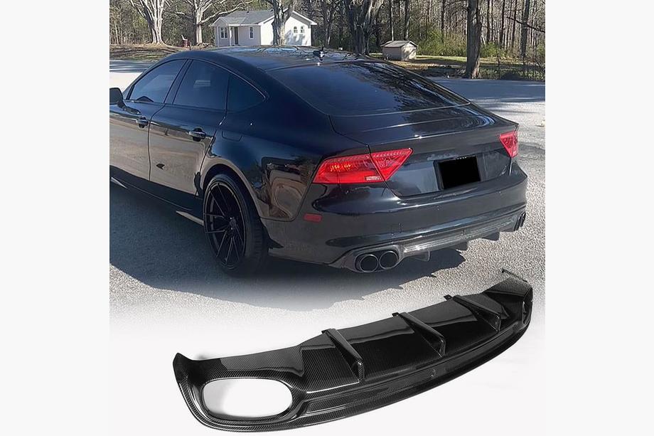 Audi A7 2010–2018 Difuzor zadního nárazníku V1 (pro S-Line, 2010-2014, plast) Image