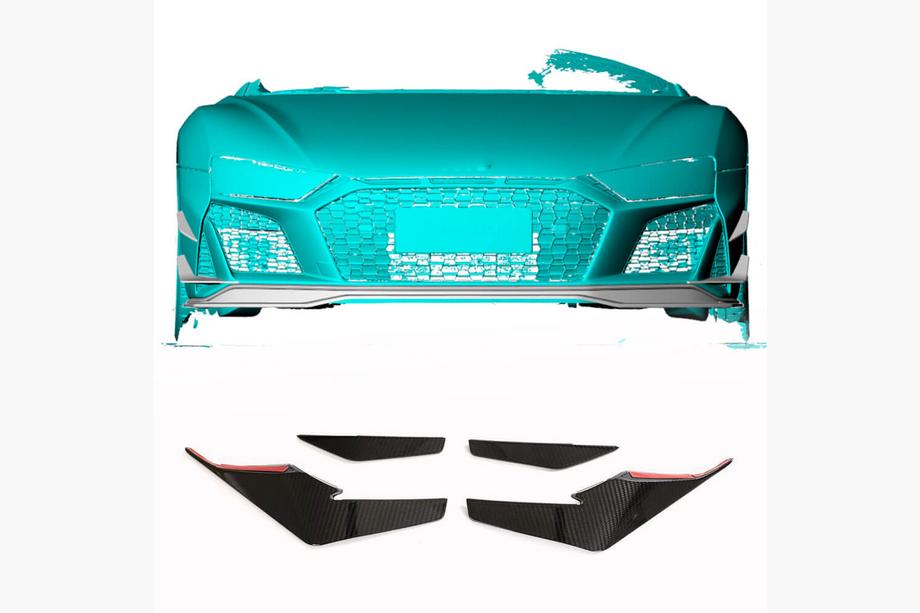 Audi R8 2015– Přední lip spoiler V2 (2023+, karbon) Image