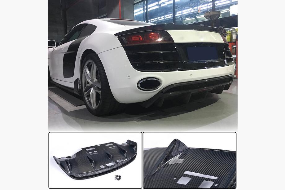 Audi R8 2006–2015 Difuzor zadního nárazníku (karbon) Image