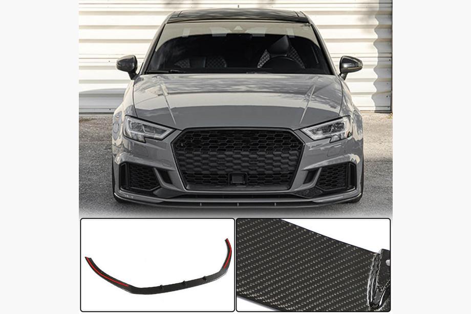 Audi A3 2012–2020 Nástavce předního nárazníku V5 (pro RS3 Sedan 2017-2020, karbon) Fotografie 1