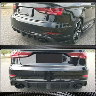 Difuzor zadního nárazníku s LED brzdovým světlem V2 (pro RS3 2017-2019, karbon) Audi A3 2012–2020 fotografie 3