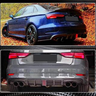 Difuzor zadního nárazníku s LED brzdovým světlem V2 (pro RS3 2017-2019, karbon) Audi A3 2012–2020 fotografie 4