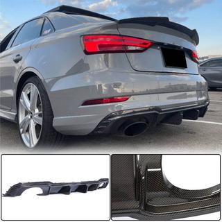 Difuzor zadního nárazníku V1 (pro RS3 Sedan 2017-2019, karbon) Audi A3 2012–2020 fotografie 1