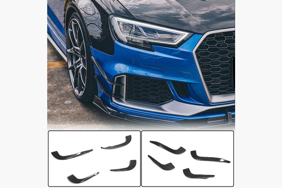 Audi A3 2012–2020 Nástavce předního nárazníku V2 (pro RS3 Sedan 2017-2020, karbon) Image