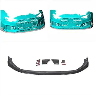 Přední lip spoiler na nárazník Lip V1 (pro RS4 Avant 2019-2021, karbon) fotografie 2