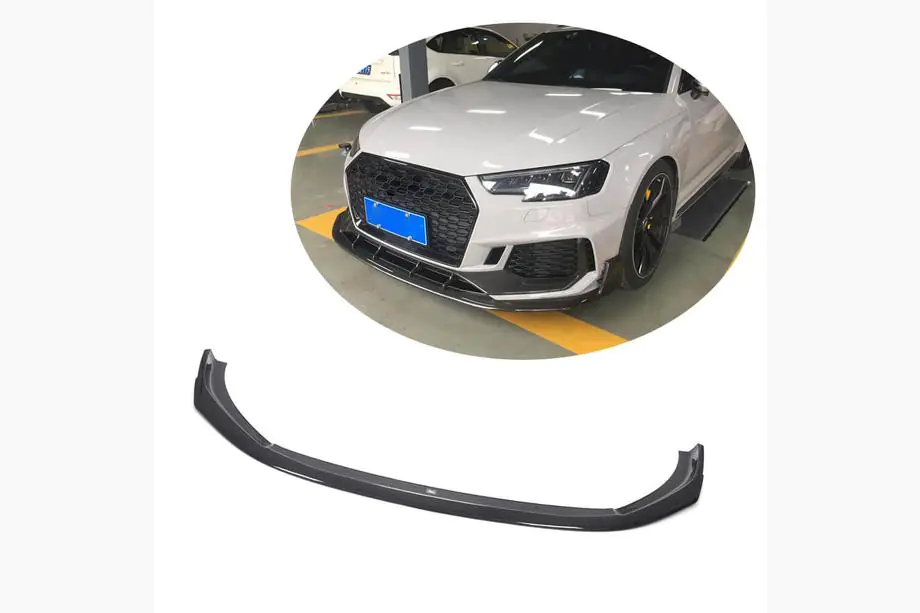 Audi A4 B9 2015–2024 Přední lip spoiler na nárazník Lip V1 (pro RS4 Avant 2019-2021, karbon) Image