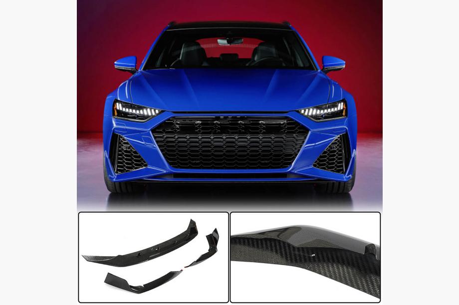 Audi A6 C8 2018–2025 Lip spoiler předního nárazníku (pro RS6, karbon) Image