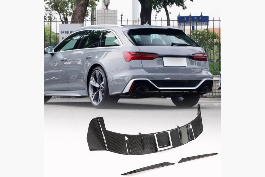 Audi A6 C8 2018–2025 Spoiler V2 (pro Avant, 3 ks, karbon) Image
