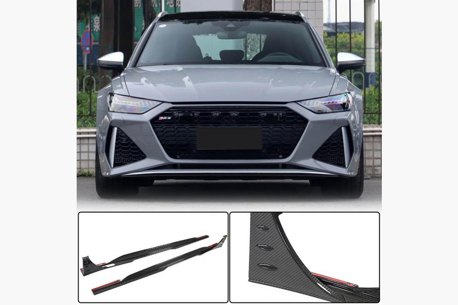 Audi A6 C8 2018–2025 Boční prahové nástavce (pro RS6, karbon) Image