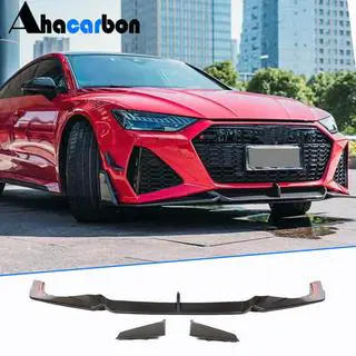 Lip spoiler na přední nárazník Lip V2 (pro RS7, suchý karbon) fotografie 1
