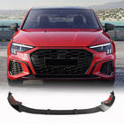 Audi A3 2020– Přední lip spoiler na nárazník (pro S-Line Sedan 2020-2023, karbon) fotografie 1
