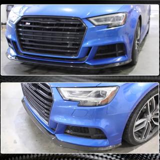 Nástavec předního nárazníku Lip V5 (pro S-Line Sedan 2017-2020, karbon) Audi A3 2012–2020 fotografie 4