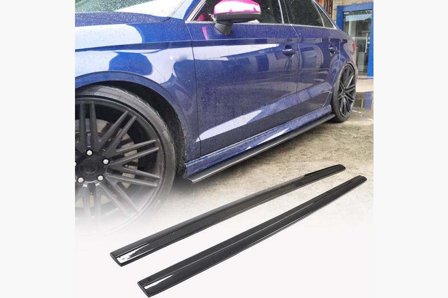 Audi A3 2012–2020 Boční prahy V3 (pro S-Line Sedan, karbon) Image