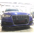 Audi A3 2012–2020 Lip spoiler na přední nárazník Lip V1 (pro S-Line 2012-2016 HB, karbon) fotografie 2