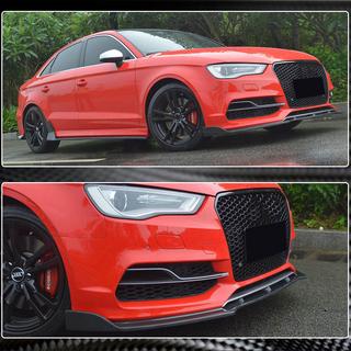 Lip spoiler předního nárazníku V3 (pro S-Line Sedan 2012-2016, karbon) Audi A3 2012–2020 fotografie 4
