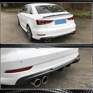 Difuzor zadního nárazníku V4 (pro S-Line Sedan 2017-2020, karbon) Audi A3 2012–2020 fotografie 3