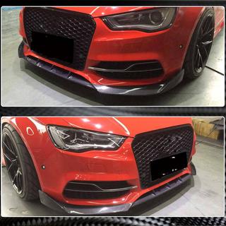 Přední lip nástavec nárazníku V2 (pro S-Line Sedan 2012-2016, karbon) Audi A3 2012–2020 fotografie 3