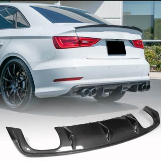 Difuzor zadního nárazníku V2 (pro S-Line Sedan 2012-2016, karbon) Audi A3 2012–2020 fotografie 1