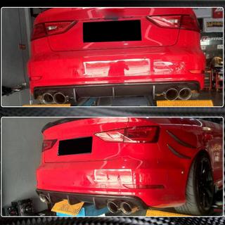 Difuzor zadního nárazníku V2 (pro S-Line Sedan 2012-2016, karbon) Audi A3 2012–2020 fotografie 4