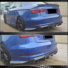 Audi A3 2012–2020 Difuzor zadního nárazníku V1 (pro S-Line Sedan 2012-2016, karbon) fotografie 3