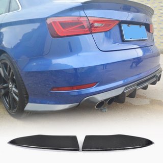 Nástavce na zadní nárazník Flap (pro S-Line Sedan 2012-2016, karbon) Audi A3 2012–2020 fotografie 1