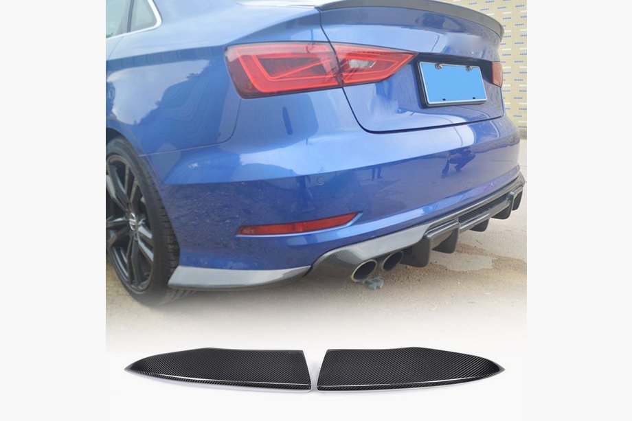 Audi A3 2012–2020 Nástavce na zadní nárazník Flap (pro S-Line Sedan 2012-2016, karbon) Image