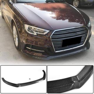 Přední lip spoiler na nárazník Lip V1 (pro S-Line 2017-2020 HB, karbon) Audi A3 2012–2020 fotografie 1