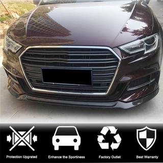 Přední lip spoiler na nárazník Lip V1 (pro S-Line 2017-2020 HB, karbon) Audi A3 2012–2020 fotografie 2
