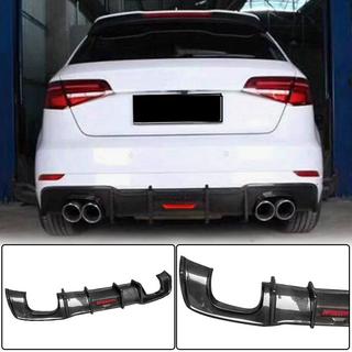 Difuzor zadního nárazníku V1 (pro S-Line HB 2017-2020, karbon) Audi A3 2012–2020 fotografie 1