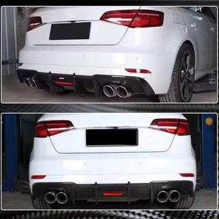 Difuzor zadního nárazníku V1 (pro S-Line HB 2017-2020, karbon) Audi A3 2012–2020 fotografie 3