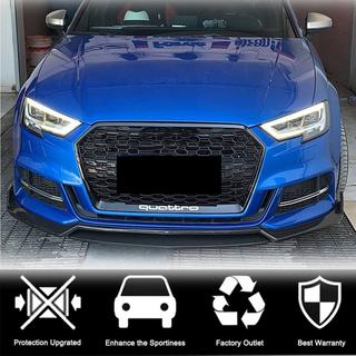 Lip spoiler předního nárazníku Lip V4 (pro S-Line Sedan 2017-2020, karbon) Audi A3 2012–2020 fotografie 2