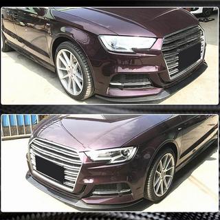 Přední nárazníkový lip V3 (pro S-Line Sedan 2017-2020, karbon) Audi A3 2012–2020 fotografie 4