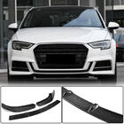 Audi A3 2012–2020 Přední lip spoiler nárazníku Lip V2 (pro S-Line Sedan 2017-2020, karbon) fotografie 1