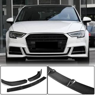Přední lip spoiler nárazníku Lip V2 (pro S-Line Sedan 2017-2020, karbon) Audi A3 2012–2020 fotografie 1