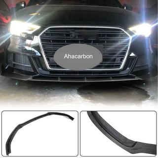 Nástavec na přední nárazník Lip V1 (pro S-Line 2017-2020 Sedan, karbon) Audi A3 2012–2020 fotografie 2