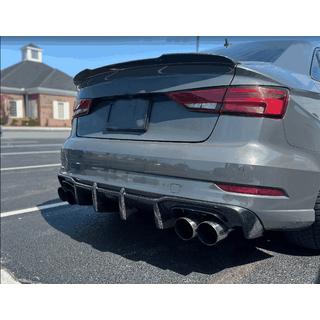 Difuzor zadního nárazníku V1 (pro S-Line Sedan 2017-2020, karbon) Audi A3 2012–2020 fotografie 2